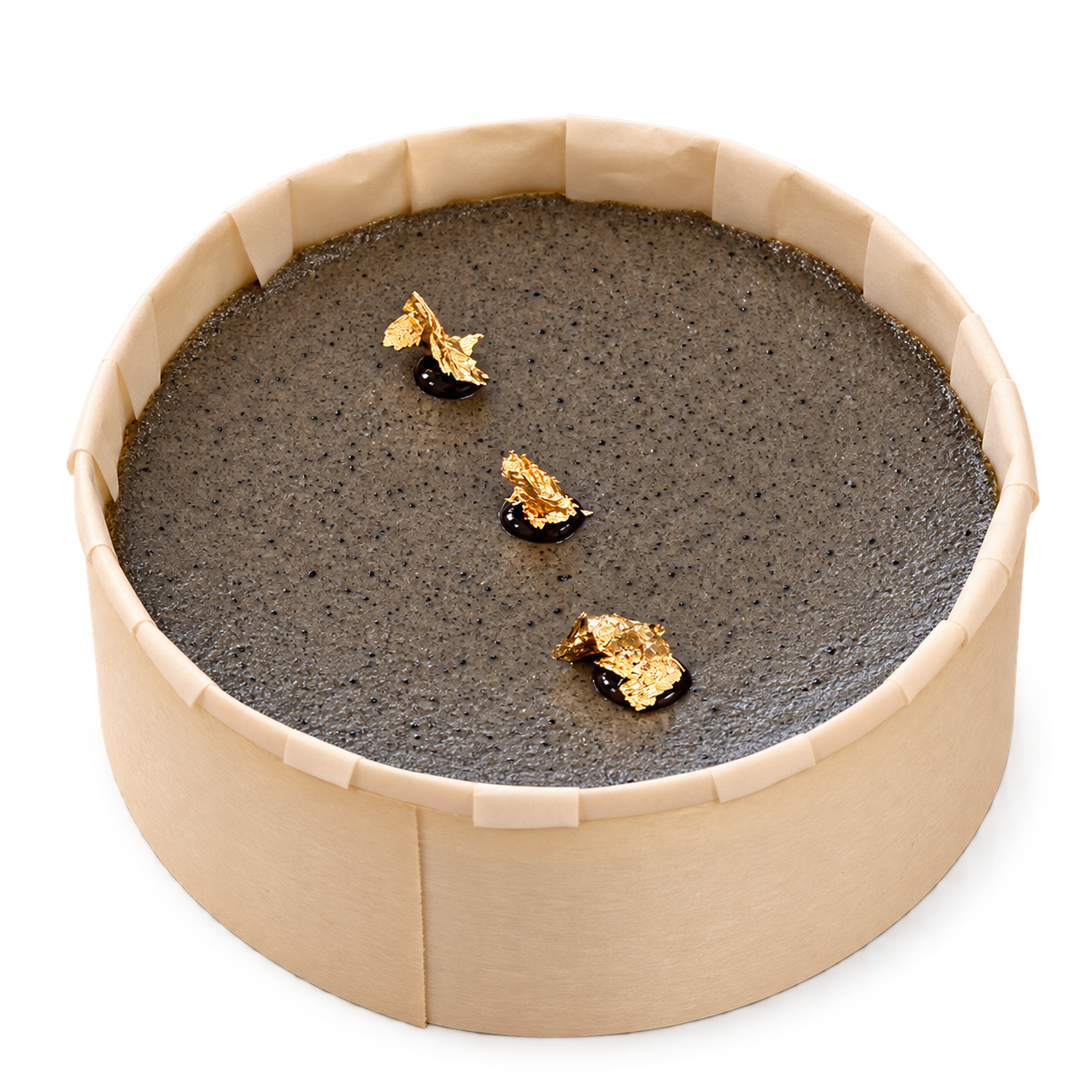 Tarta de queso de sésamo negro
